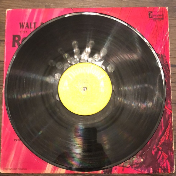 Vintage Walt Disney the story of robin hood vinyl record 1963 LP - Picture 2 of 3